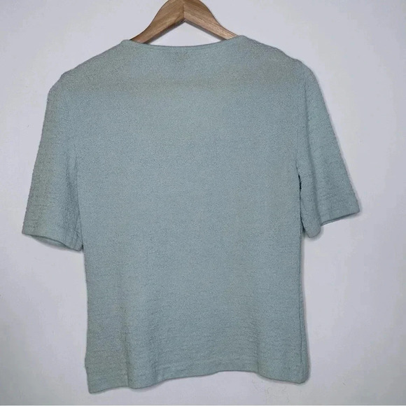 ST. JOHN Short Sleeve Embellished Sweater - Picture 8 of 11